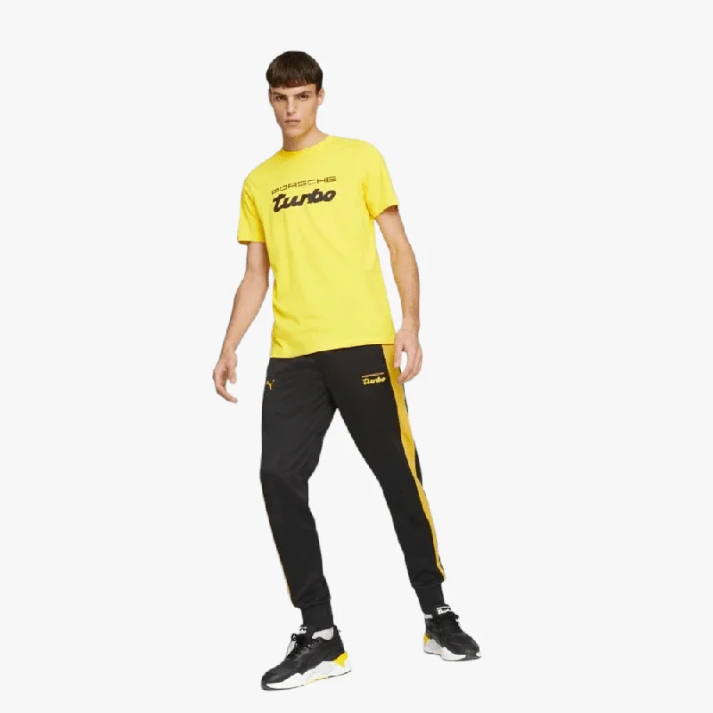 Weekend Offers That Tempt Puma Porsche Mens Logo Short Sleeve Tee Lemon Chrome