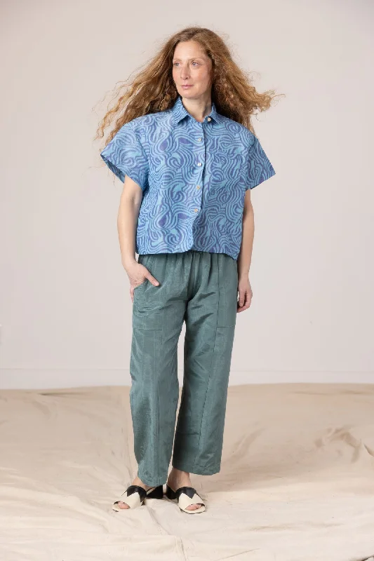 Corso Buttondown - Blue Swirl