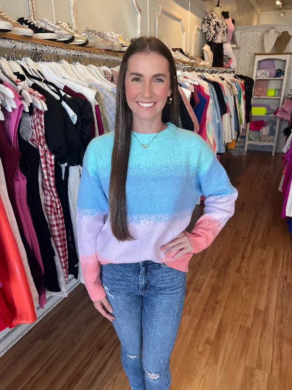 Blue & Pink Multi Sweater