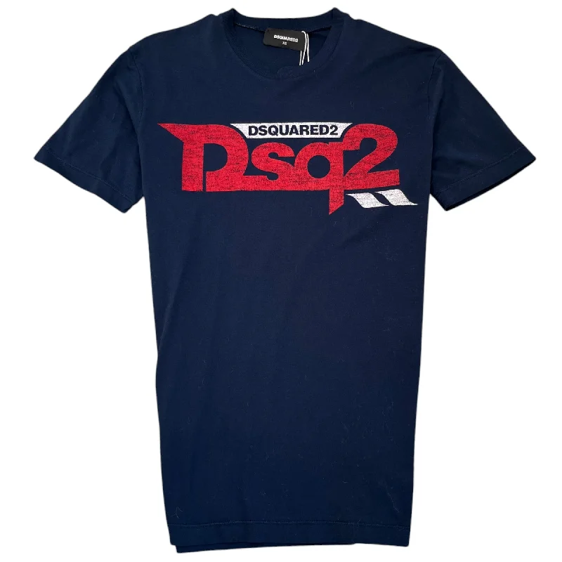 Weekend Deals That Spark Men's Logo Print T-Shirt Navy Size XS