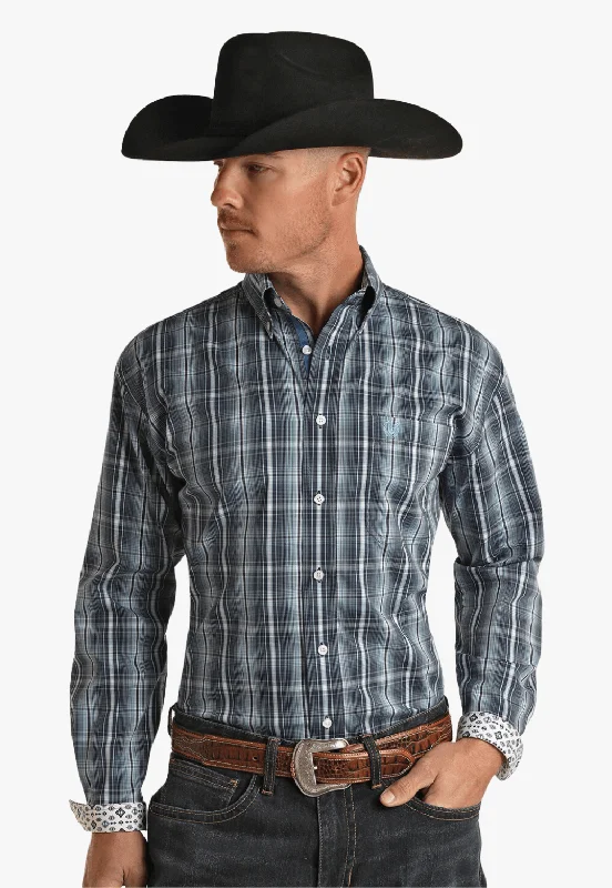 Exclusive Offer Panhandle Mens Plaid Long Sleeve Shirt