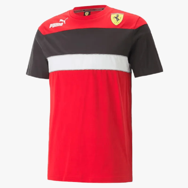 Weekend Discounts to Snag Puma Mens Ferrari Race Sds Short Sleeve Tee Red