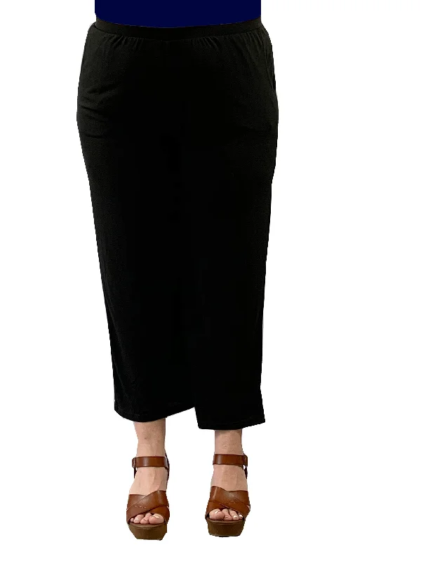 Plus Size La Cera Solid Cropped Pant