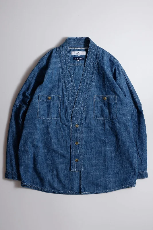 Year-End Sale DENIM HAORI SHIRT 2YR WASH