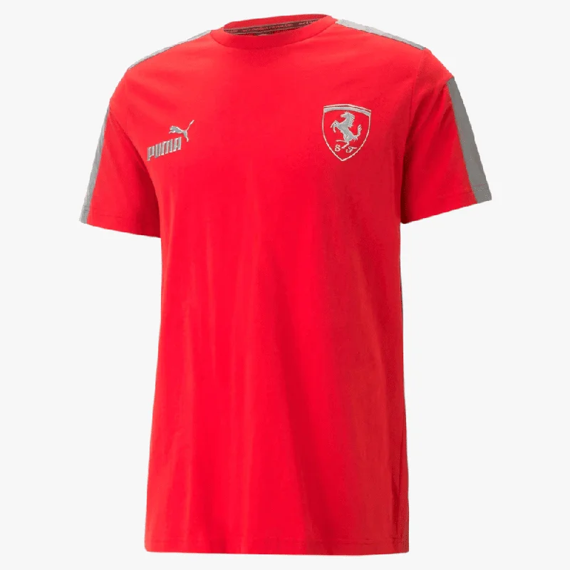 Weekend Discounts to Delight Puma Mens Ferrari Race Mt7 Short Sleeve Tee Rosso Red