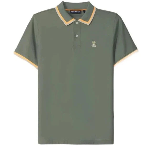 Crazy Savings ID24316-Psycho Bunny Green Kingsbury Polo