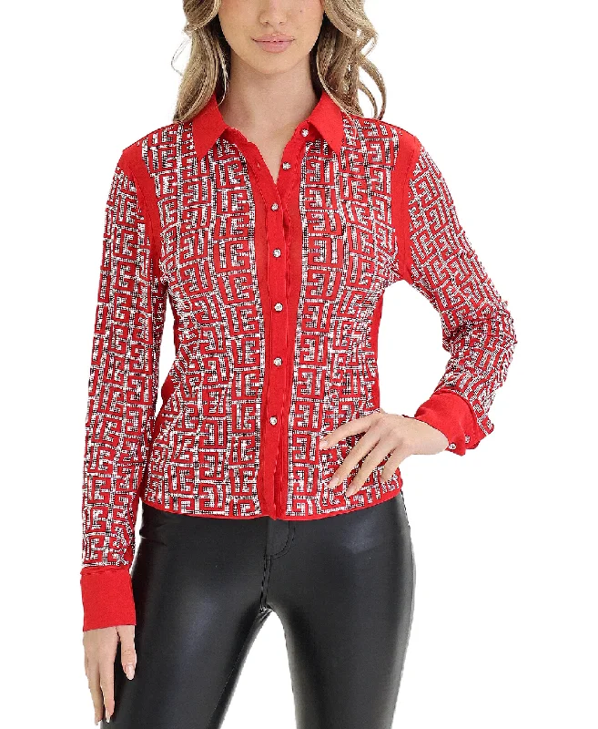 Weekend Deals That Sizzle Geo Studded Blouse