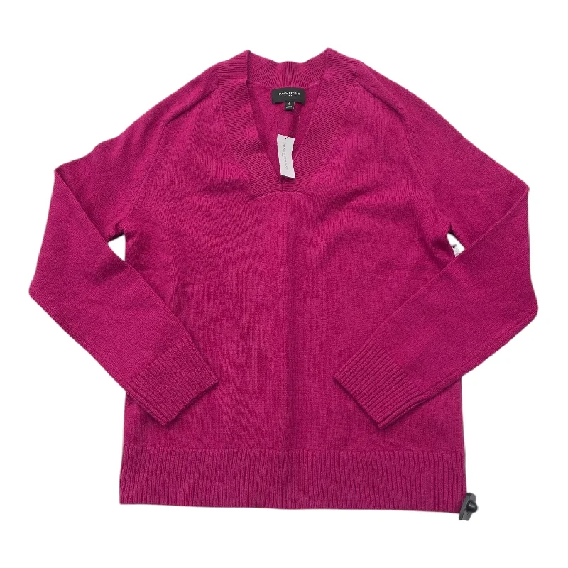Stock Clearance Sweater By Banana Republic In Pink, Size: S