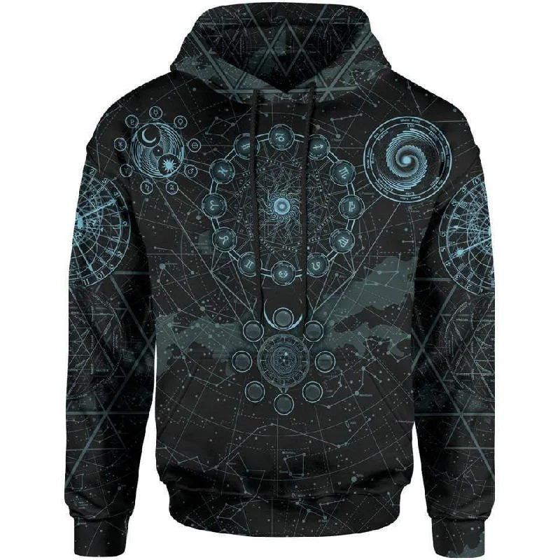 Reduced Rates Sky Signs Pullover Hoodie