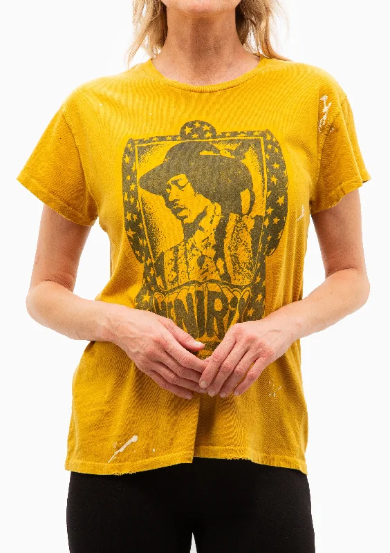 Jimi Hendrix Crew Tee | Mustard