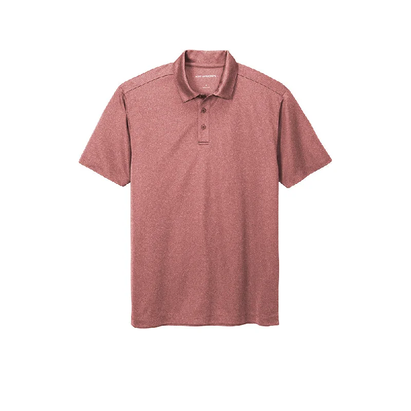Flash Sale #Port Authority Heathered Silk Touch Performance Polo