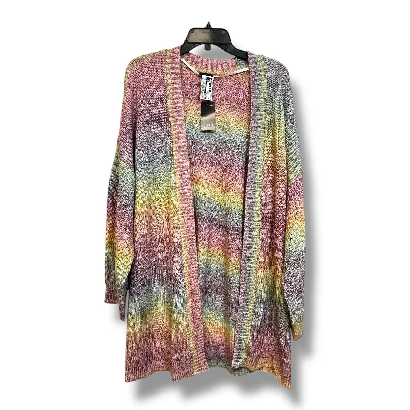 Weekend Discounts to Delight Cardigan By Torrid In Rainbow Print, Size: 3x