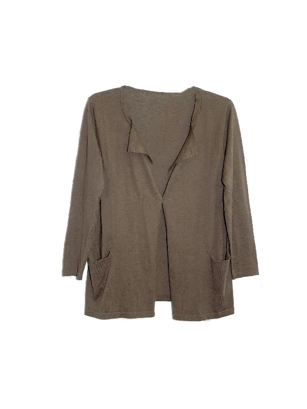 Plus Size La Cera Long Sleeve Waterfall Cardigan