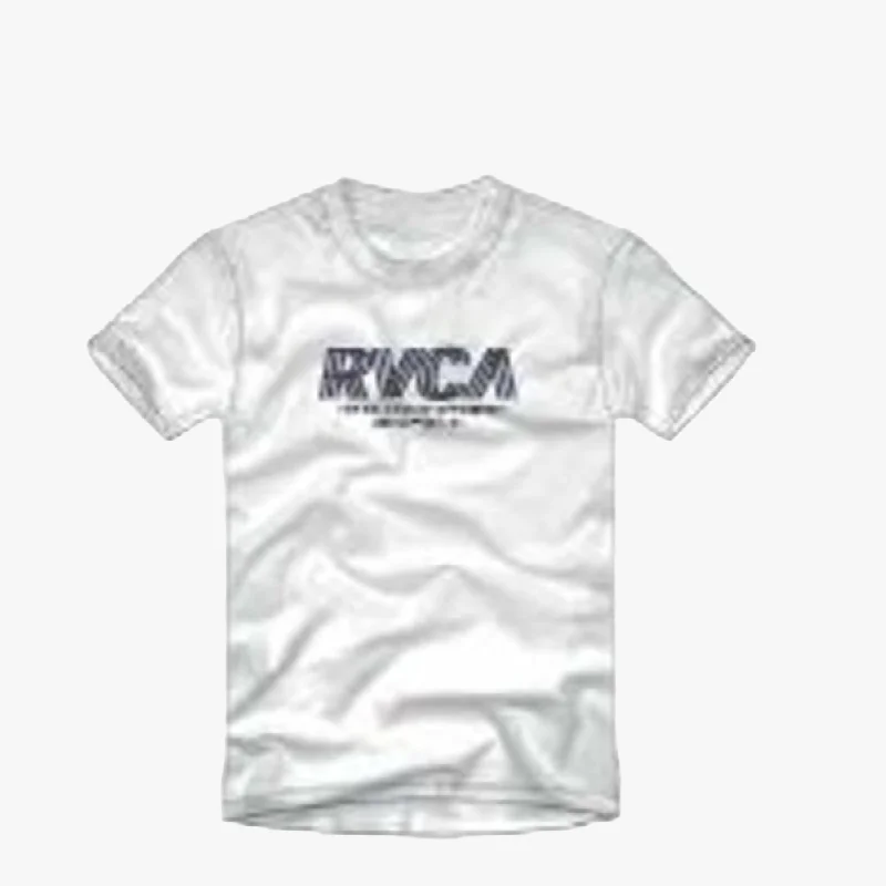 Limited Stock Rvca Mens Copy Short Sleeve Tee White