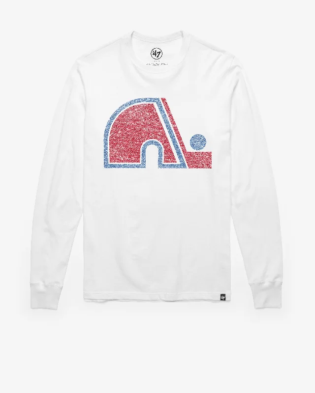 Weekend Discounts to Delight QUEBEC NORDIQUES VINTAGE PREMIER '47 FRANKLIN LONG SLEEVE TEE Weekend Discounts to Delight QUEBEC NORDIQUES VINTAGE PREMIER '47 FRANKLIN LONG SLEEVE TEE