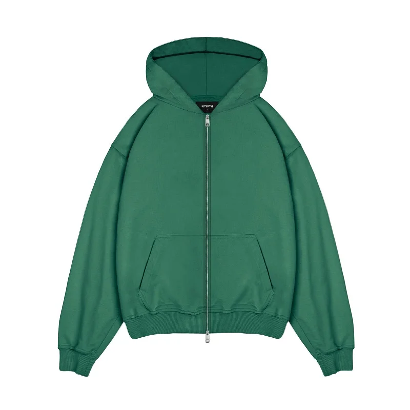 Discount Mania Zip Hoodie - Hunter Green