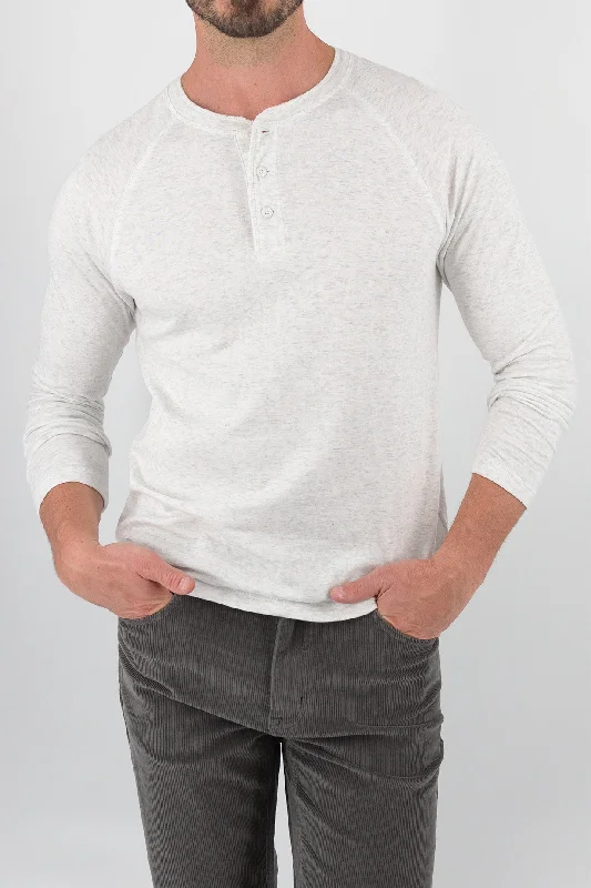 Super Bargain Everyday Henley - Ash Heather