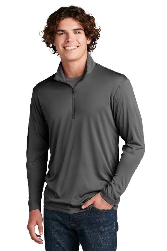 The Best Prices Sport-Tek Mens Competitor Moisture Wicking 1/4 Zip Sweatshirt - Iron Grey