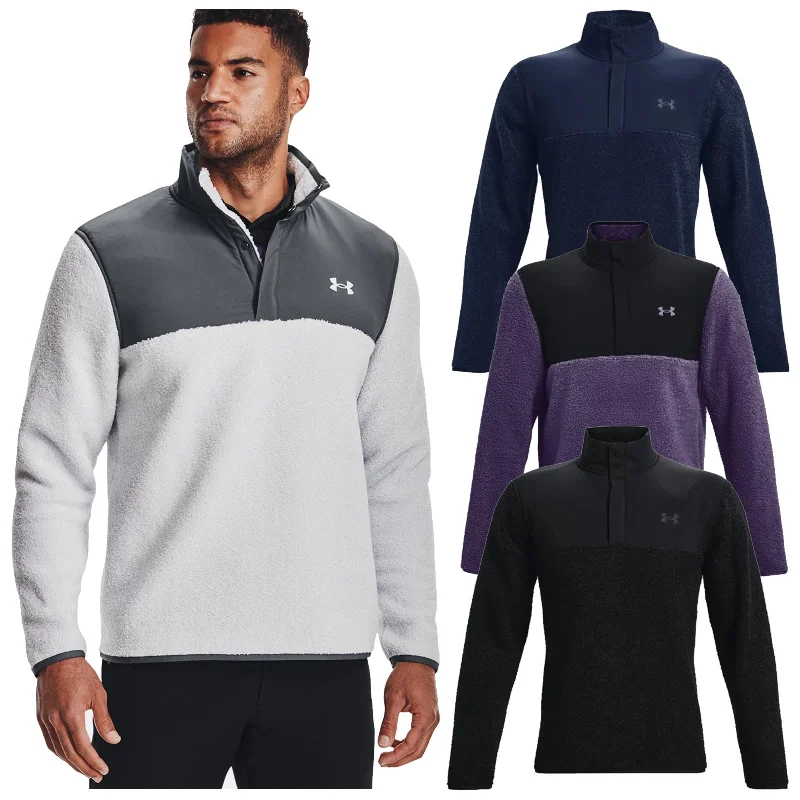 Weekend Discounts to Relish Under Armour Mens SweaterFleece Half Zip Top