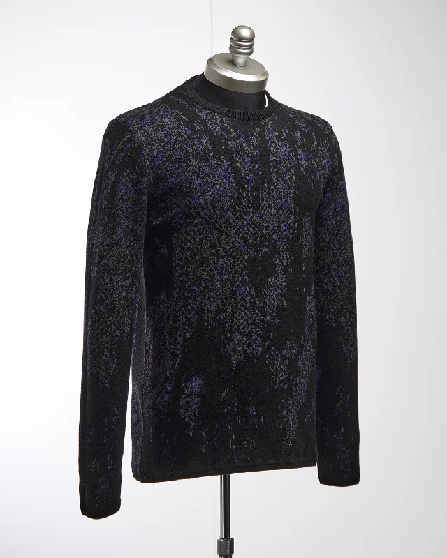 Deep Discounts Long Sleeve Mercerized Cotton Python Pullover Sweater