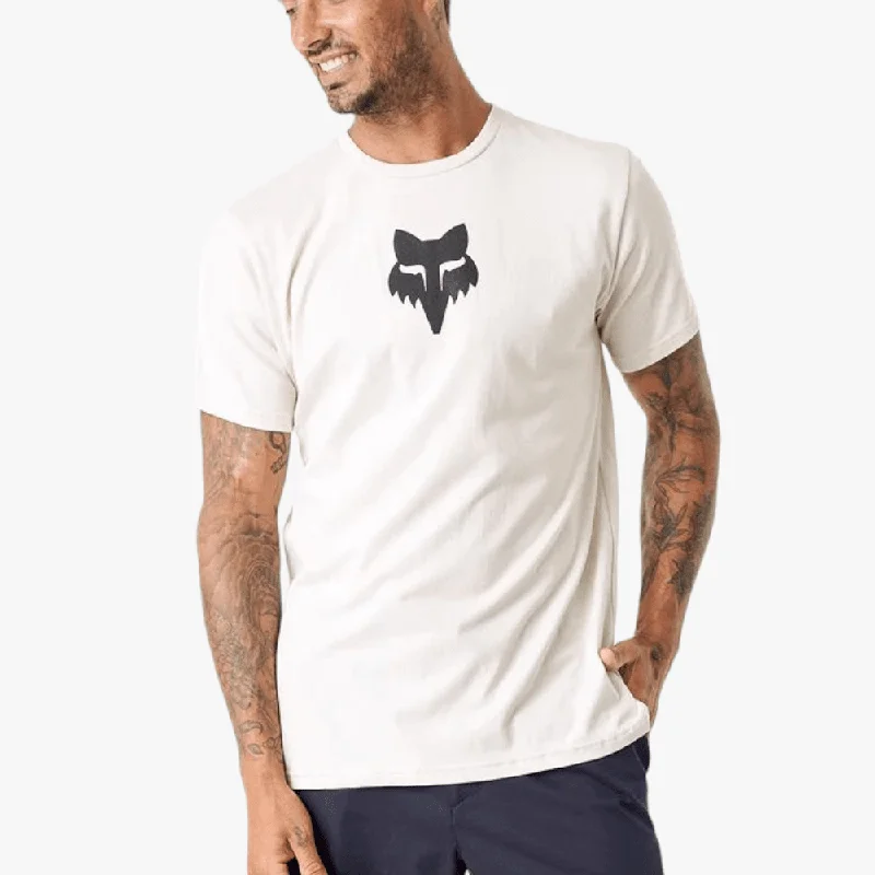 Discount Days Fox Mens Fox Head Short Sleeve Tee Vintage White