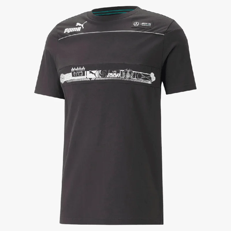 Weekend Discounts to Celebrate Puma Mens Mapf1 Sds Short Sleeve Tee Black