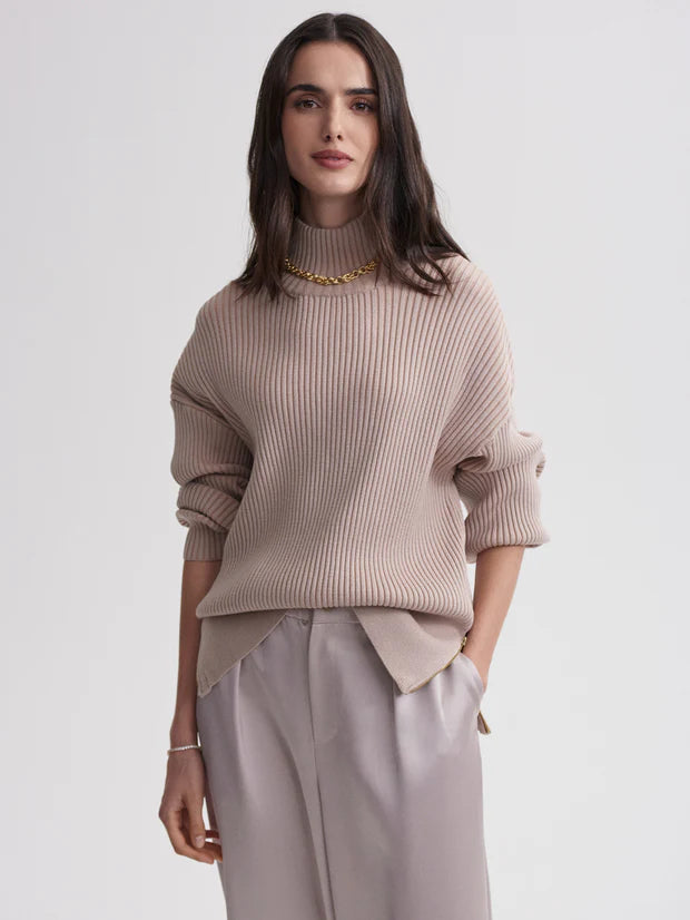 Act Now Mayfair Mock Neck Knit