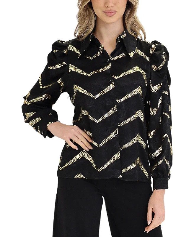 Weekend Bargains to Relish Metallic Blouse