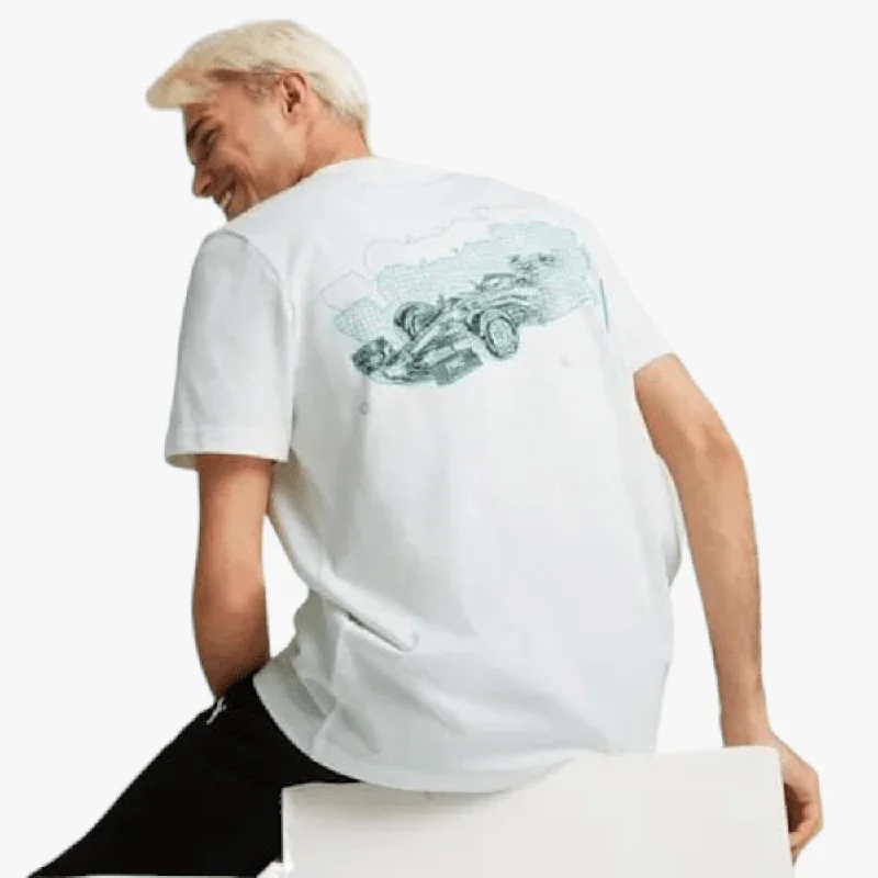 Weekend Deals That Dazzle Puma Mens Mapf1 Short Sleeve Graphic Tee White