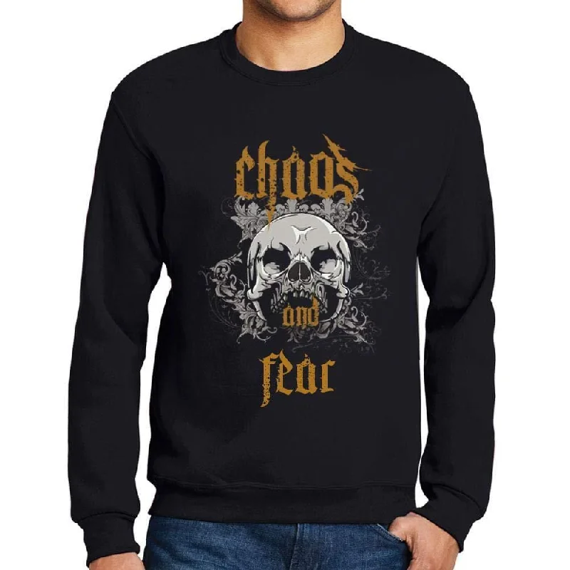 Weekend Savings Bonanza Ultrabasic - Homme Imprimé Graphique Sweat-Shirt Chaos and Fear Noir Profond Weekend Savings Bonanza Ultrabasic - Homme Imprimé Graphique Sweat-Shirt Chaos and Fear Noir Profond