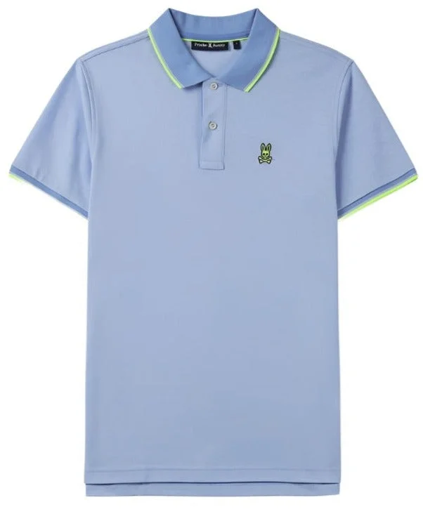 Discount Mania ID24315-Psycho Bunny Sky Blue Bronxville Polo