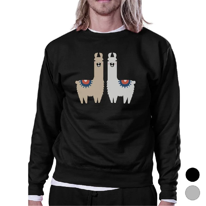 Weekend Specials to Relish Llama Pattern Unisex Crewneck Sweatshirt