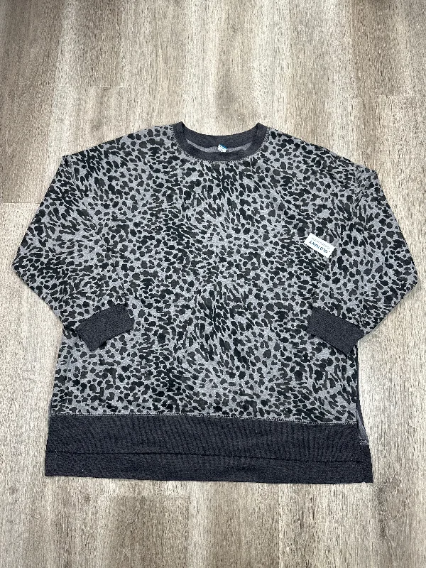 Don't Delay Sweatshirt Crewneck By Old Navy In Animal Print, Size: Xl