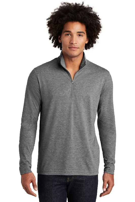 Weekend Bargains to Indulge In Sport-Tek Mens Moisture Wicking 1/4 Zip Sweatshirt - Heather Dark Grey Weekend Bargains to Indulge In Sport-Tek Mens Moisture Wicking 1/4 Zip Sweatshirt - Heather Dark Grey