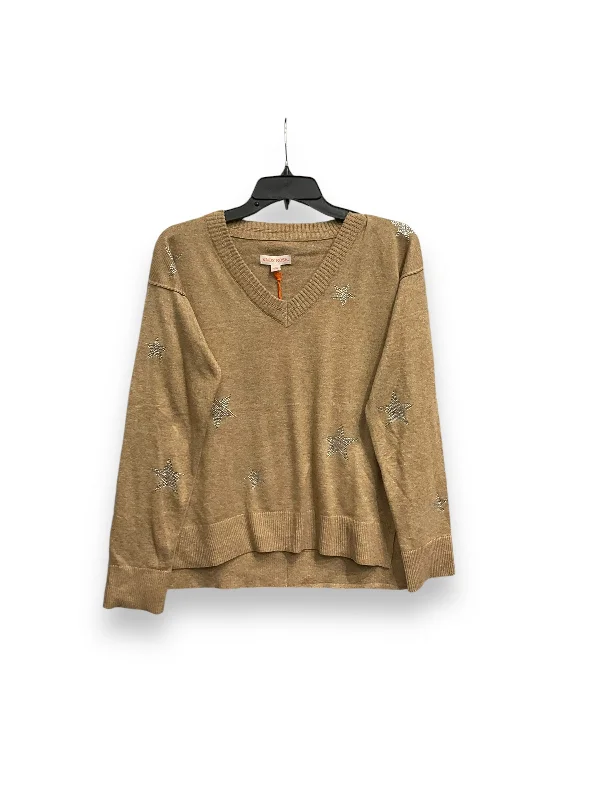 Weekend Savings Delight Top Long Sleeve By Knox Rose In Brown, Size: Xs