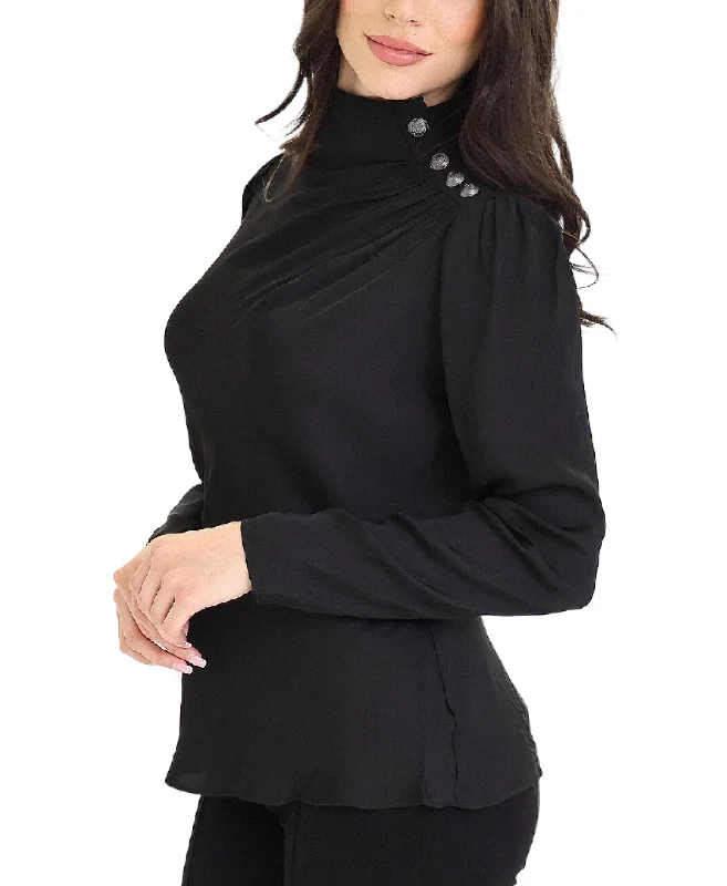 Weekend Bargains to Love Mock Neck Blouse