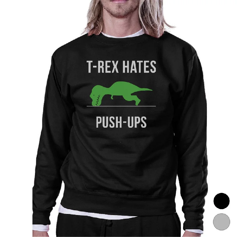 Weekend Bargains to Savor T-Rex Push Ups Unisex Crewneck Sweatshirt