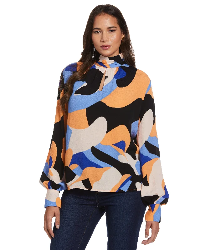 The Best Prices Plus Size Keyhole Blouse