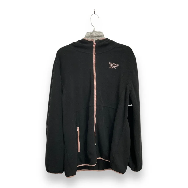 Weekend Offers That Shine Athletic Sweatshirt Hoodie By Reebok In Black, Size: 3x