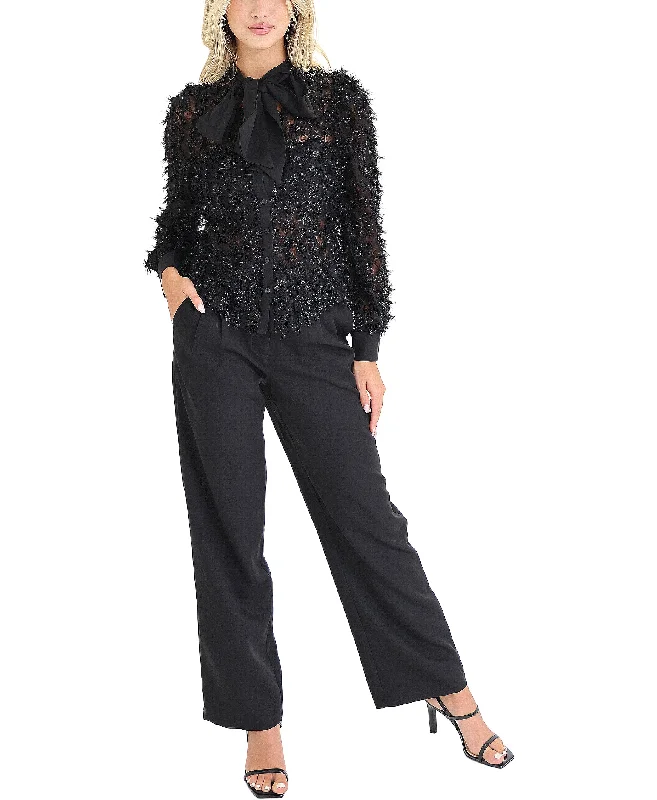 Hurry In Lace Blouse & Pant Set- 2 Pc Set