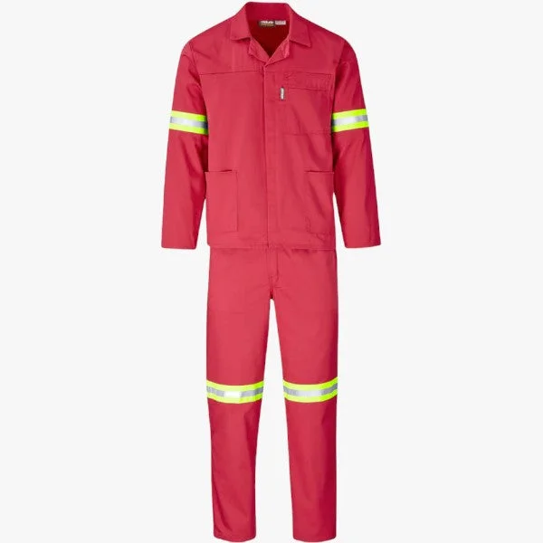 Price Reduction Brands Premium 2 Pc Conti Suit With Reflective Tape Red