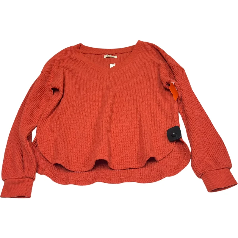Make Your Weekend Count with Savings Top Long Sleeve By Madewell In Orange, Size: Xs