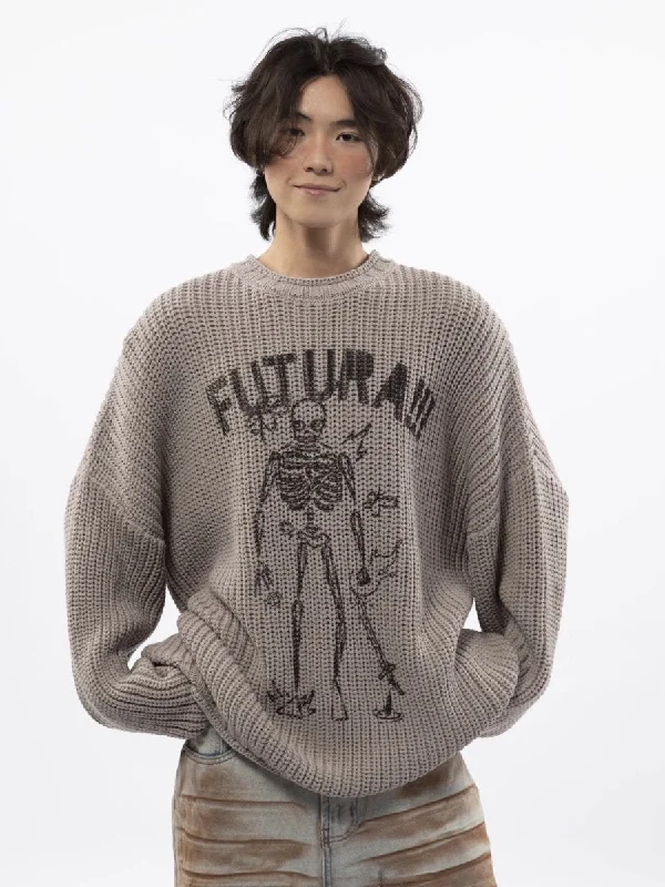 Year-End Sale [FUTUREBOY] round neck sweater na1709