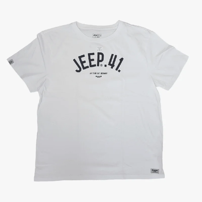 The Best Prices Jeep Mens 41 Short Sleeve White Tee