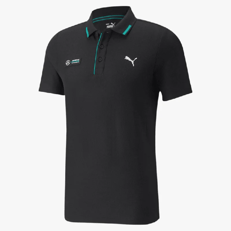 Weekend Bargains to Savor Puma Mens Mapf1 Basic Short Sleeve Golfer Black