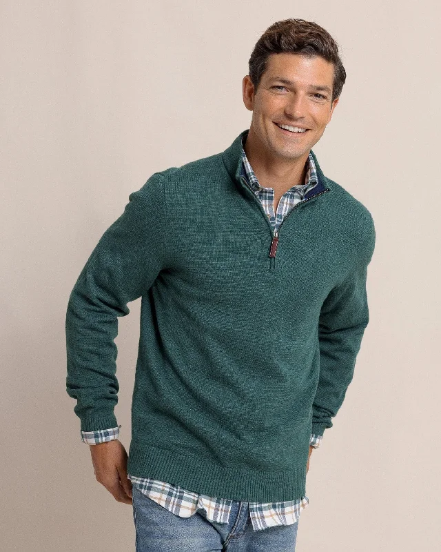 Weekend Deals That Excite Oakatie Heather Quarter Zip Sweater