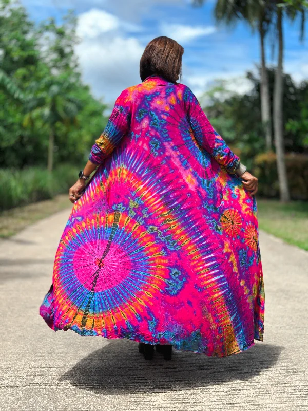 Hot Pink Tie Dye Robe