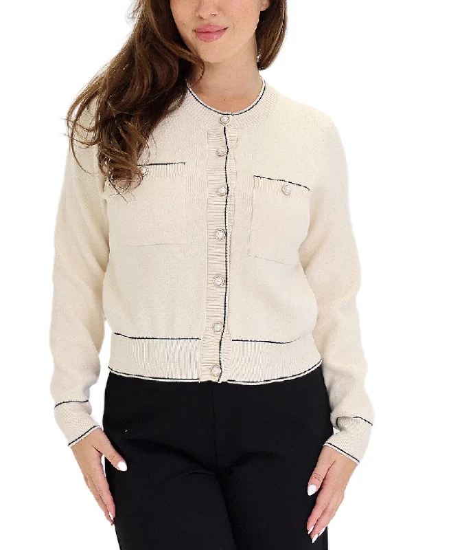 Special Offer Cardigan Sweater w/ Pearl Buttons