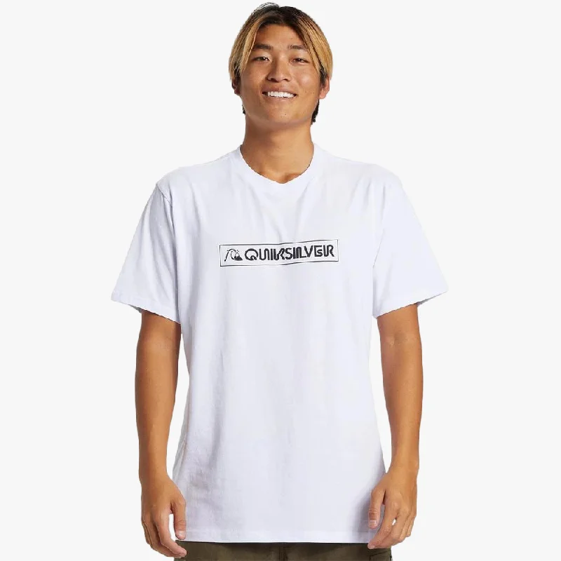 Savings Alert Quiksilver Mens Modern Clicker Short Sleeve Tee White