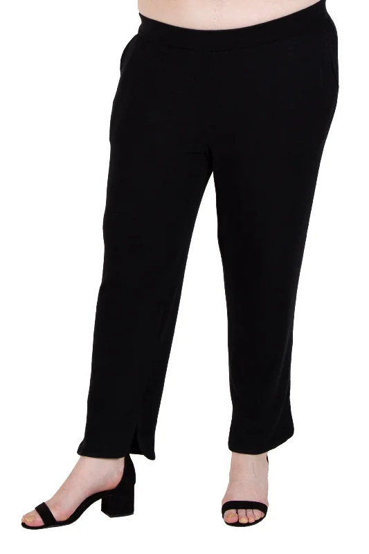 Plus Size Comfort Luxe Collection Split Pants